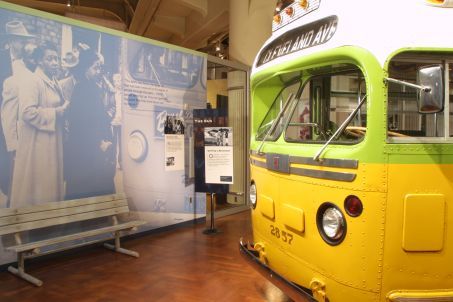 ROSABUS_SU_C_^_SUNDAY The restored bus on which Rosa Parks refused to give up her seat.
